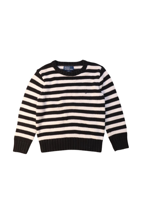 A Black Knit Sweaters from Polo Ralph Lauren in size 4T for boy. (Front View)
