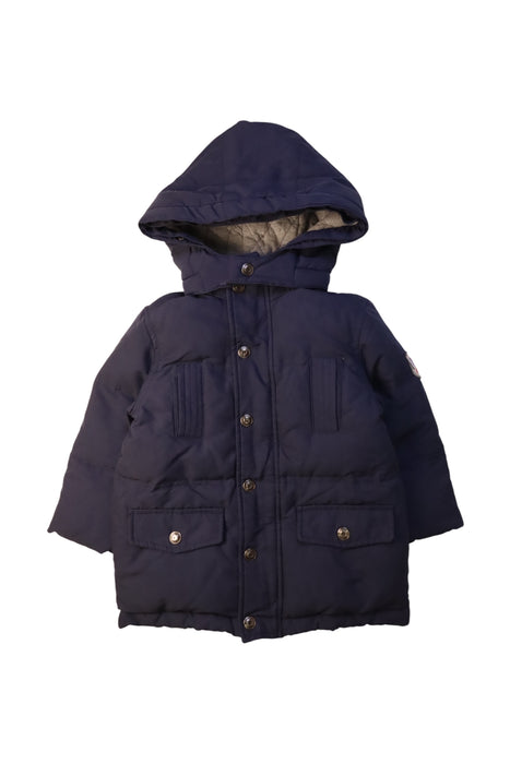 A Navy Puffer/Quilted Coats & Outerwear from Jacadi in size 3T for neutral. (Front View)