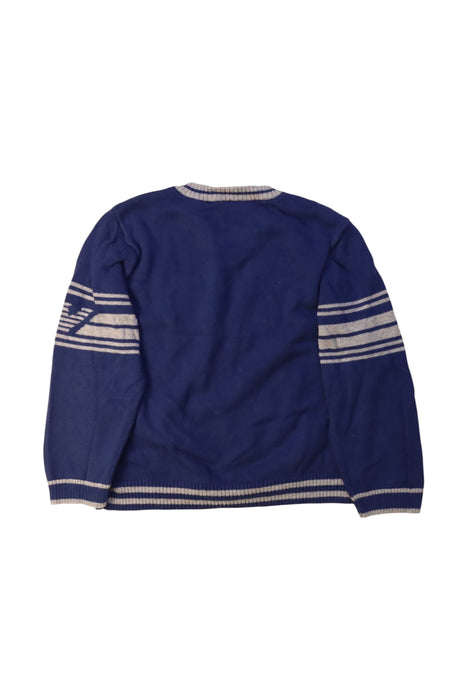 A Blue Crewneck Sweatshirts from Emporio Armani in size 2T for boy. (Back View)