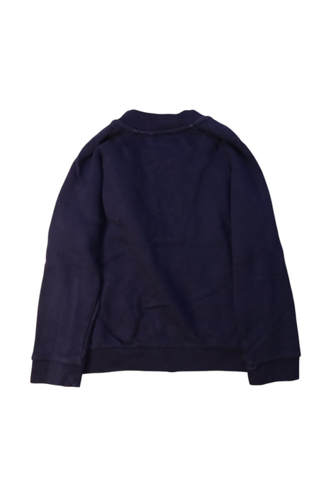 A Navy Buttoned Sweatshirts from COS in size 4T for neutral. (Back View)