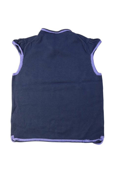 A Navy Sleeveless Tops from Shanghai Tang in size 4T for girl. (Back View)