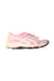 A Pink Sneakers from ASICS in size 7Y for girl. (Front View)