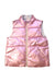A Pink Outerwear Vests from Crewcuts in size 6T for girl. (Front View)