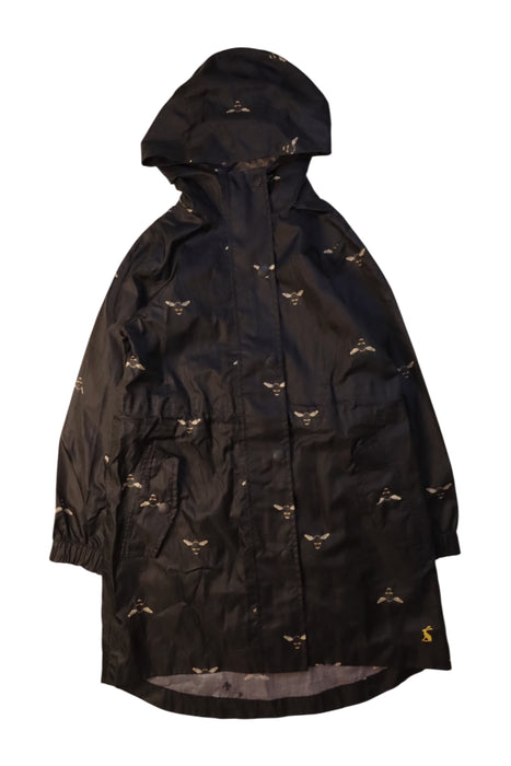 A Black Coats from Joules in size 6T for girl. (Front View)