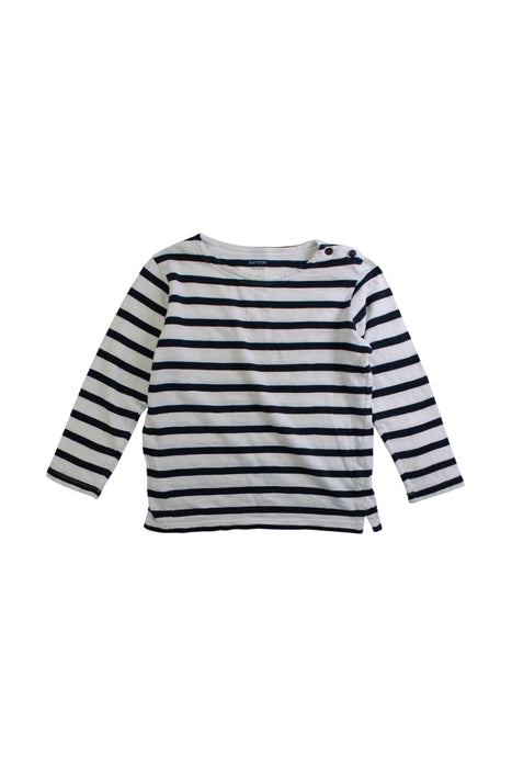 A White Long Sleeve Tops from Bout'Chou in size 2T for neutral. (Front View)