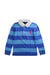 A Blue Long Sleeve Polos from Ralph Lauren in size 5T for girl. (Front View)