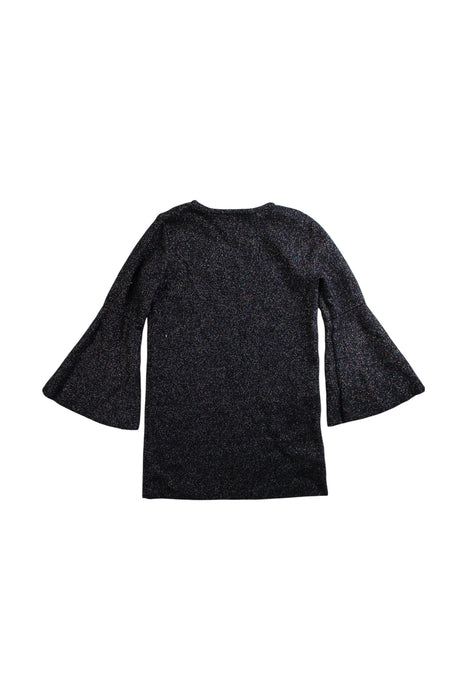 A Black Long Sleeve Tops from Milly Minis in size 4T for girl. (Back View)