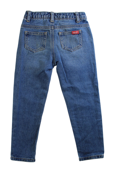 A Blue Jeans from Seed in size 4T for girl. (Back View)
