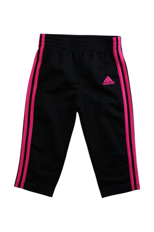 A Black Active Pants from Adidas in size 12-18M for girl. (Front View)