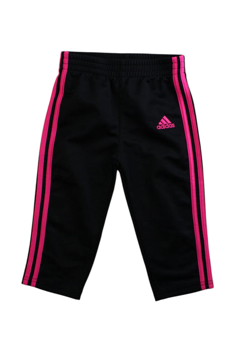 A Black Active Pants from Adidas in size 12-18M for girl. (Front View)