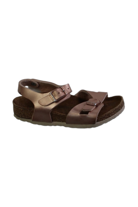 A Metallic Sandals from Birkenstock in size 4T for girl. (Front View)