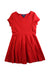 A Red Short Sleeve Dresses from Polo Ralph Lauren in size 7Y for girl. (Front View)