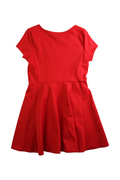 A Red Short Sleeve Dresses from Polo Ralph Lauren in size 7Y for girl. (Back View)