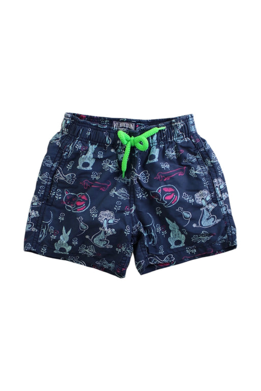 A Navy Swim Shorts from Vilebrequin in size 4T for boy. (Front View)