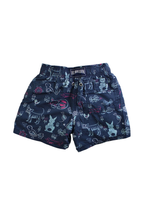 A Navy Swim Shorts from Vilebrequin in size 4T for boy. (Back View)