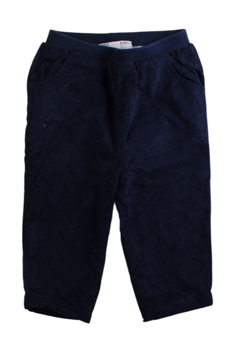 A Navy Casual Pants from The Little White Company in size 6-12M for boy. (Front View)