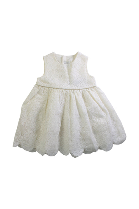 A Ivory Sleeveless Dresses from Mamas & Papas in size 6-12M for girl. (Front View)