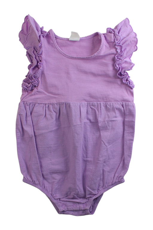 A Purple Sleeveless Rompers from Seed in size 18-24M for girl. (Front View)