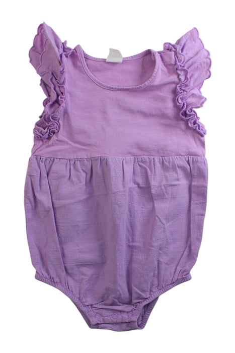 A Purple Sleeveless Rompers from Seed in size 18-24M for girl. (Front View)