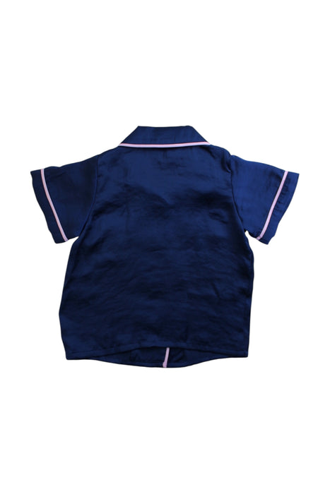 A Navy Pyjama Sets from Peter Alexander in size 12-18M for girl. (Back View)