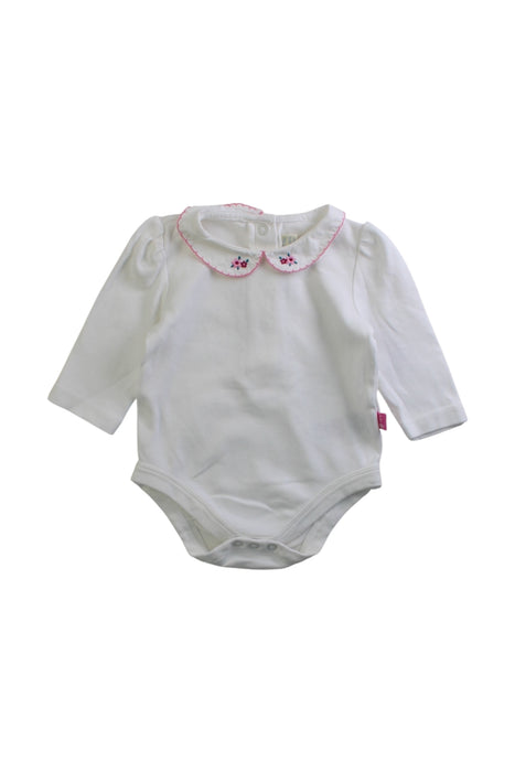 A White Long Sleeve Bodysuits from Jojo Maman Bébé in size 3-6M for girl. (Front View)