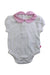 A White Sleeveless Bodysuits from Jojo Maman Bébé in size 3-6M for girl. (Front View)