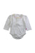 A White Long Sleeve Bodysuits from Jojo Maman Bébé in size 3-6M for girl. (Front View)