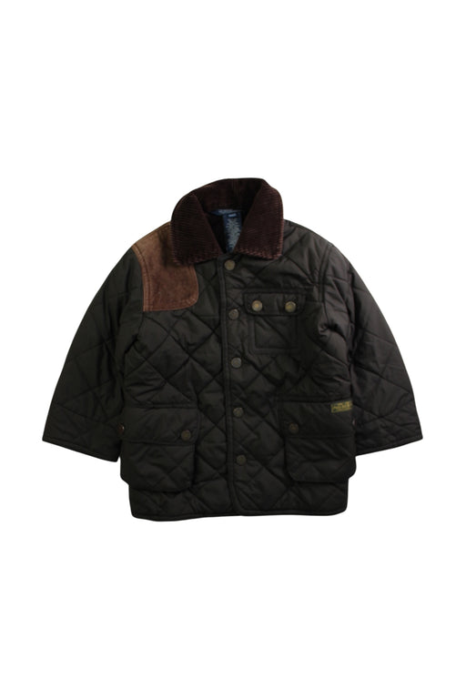 A Black Puffer/Quilted Coats & Outerwear from Polo Ralph Lauren in size 2T for boy. (Front View)