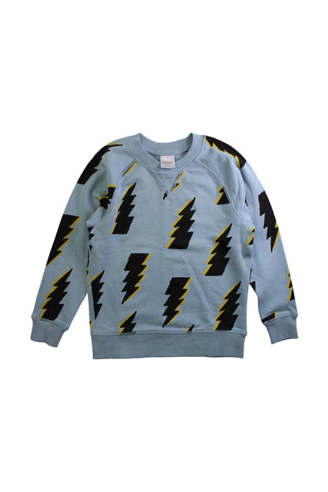 A Blue Crewneck Sweatshirts from Hanna Andersson in size 5T for boy. (Front View)