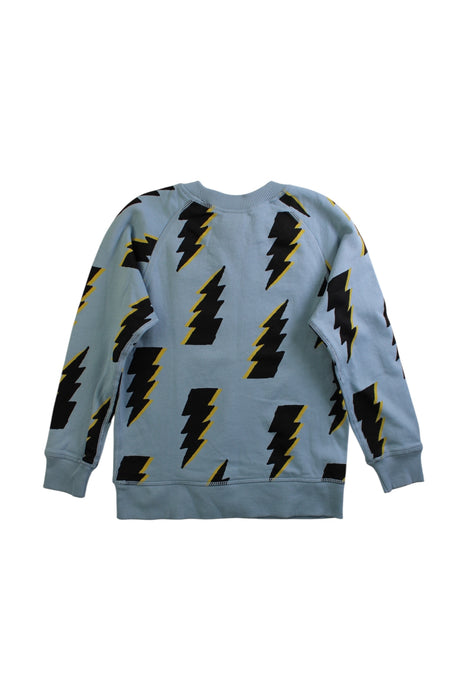 A Blue Crewneck Sweatshirts from Hanna Andersson in size 5T for boy. (Back View)