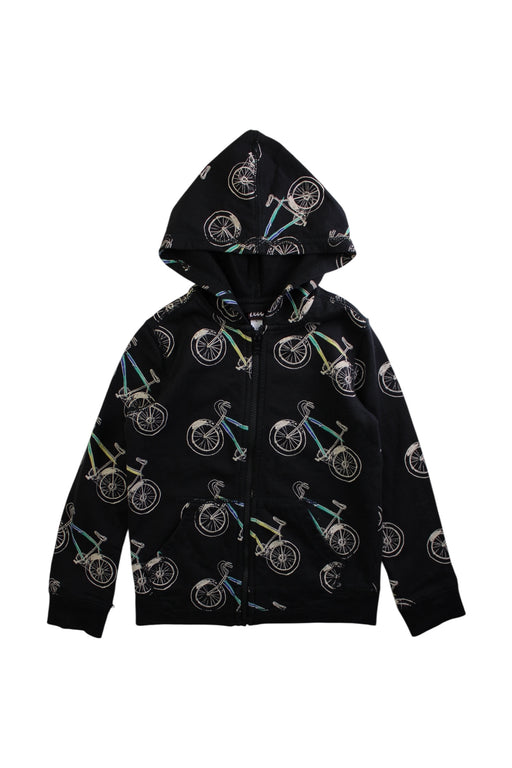 A Black Zippered Sweatshirts from Tea in size 6T for boy. (Front View)