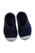 A Navy Slip Ons from Native Shoes in size 12-18M for boy. (Back View)