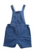 A Blue Overall Shorts from Petit Bateau in size 12-18M for boy. (Back View)