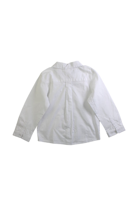 A White Long Sleeve Shirts from Jacadi in size 3T for boy. (Back View)