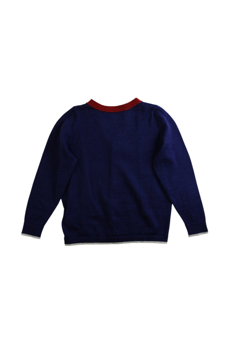 A Navy Cardigans from Bonpoint in size 3T for boy. (Back View)