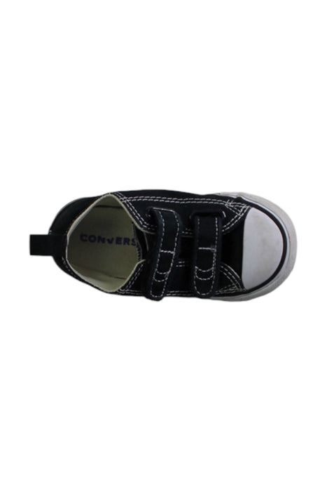 A Black Sneakers from Converse in size 18-24M for boy. (Front View)