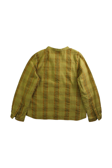 A Green Long Sleeve Shirts from Bonpoint in size 6T for girl. (Back View)