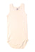 A Ivory Sleeveless Bodysuits from Petit Bateau in size 2T for girl. (Front View)