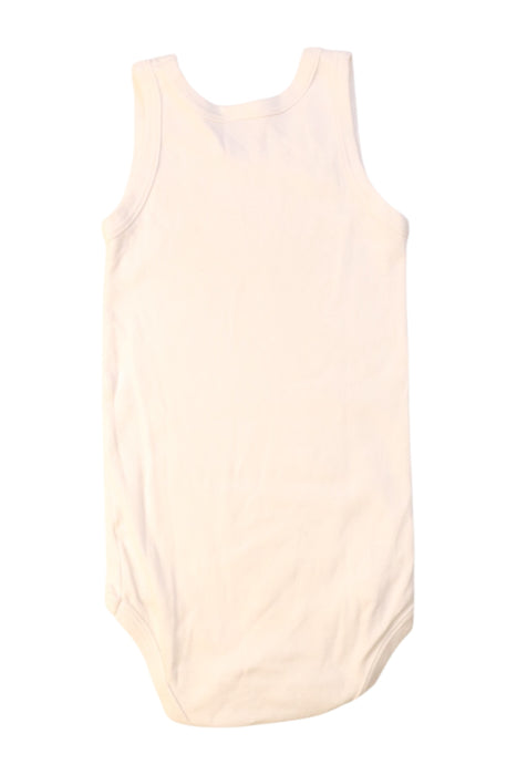 A Ivory Sleeveless Bodysuits from Petit Bateau in size 2T for girl. (Back View)