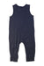 A Navy Long Overalls from Mori in size 6-12M for girl. (Back View)