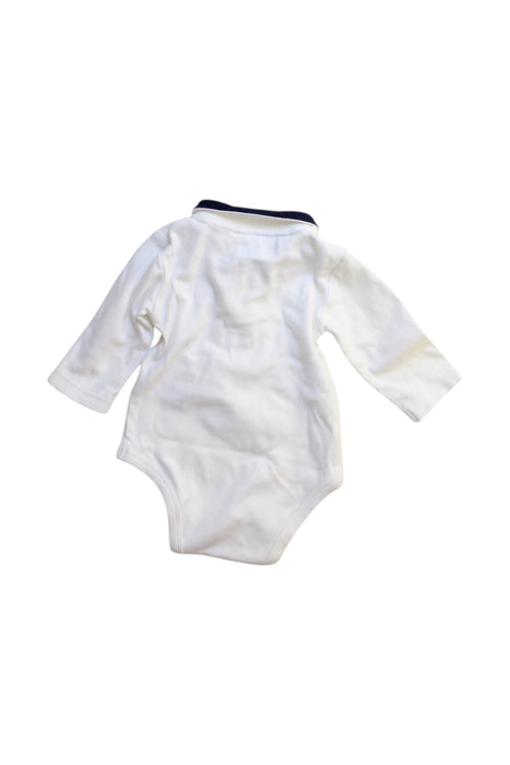 A White Long Sleeve Bodysuits from Rachel Riley in size 3-6M for boy. (Back View)