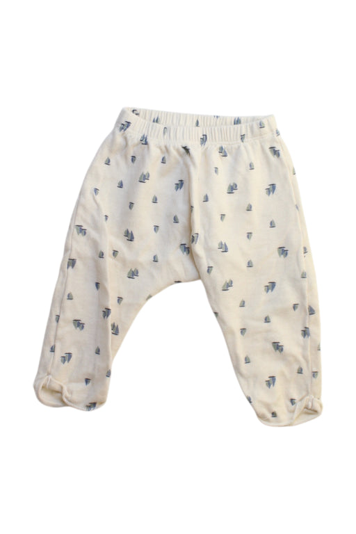 A White Casual Pants from Petit Bateau in size 3-6M for neutral. (Front View)