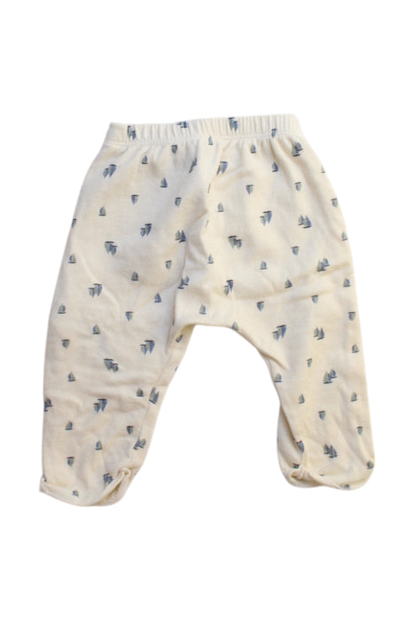 A White Casual Pants from Petit Bateau in size 3-6M for neutral. (Back View)