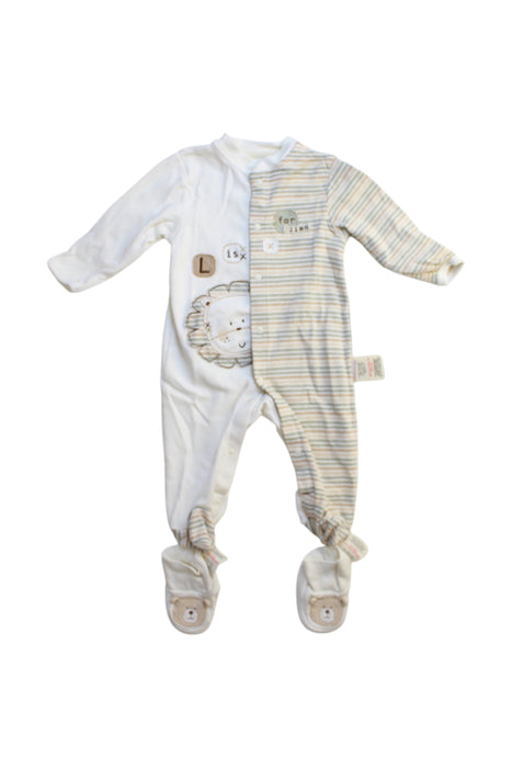 A Multicolour Onesies from Natures Purest in size 0-3M for neutral. (Front View)