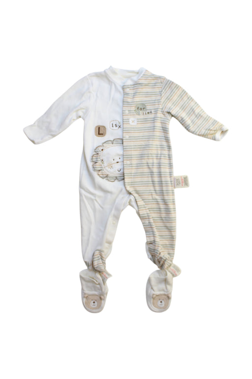 A Multicolour Onesies from Natures Purest in size 0-3M for neutral. (Front View)