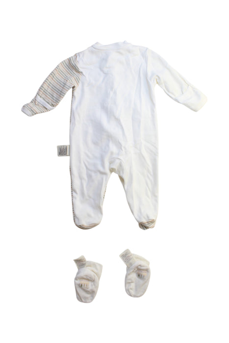 A Multicolour Onesies from Natures Purest in size 0-3M for neutral. (Back View)