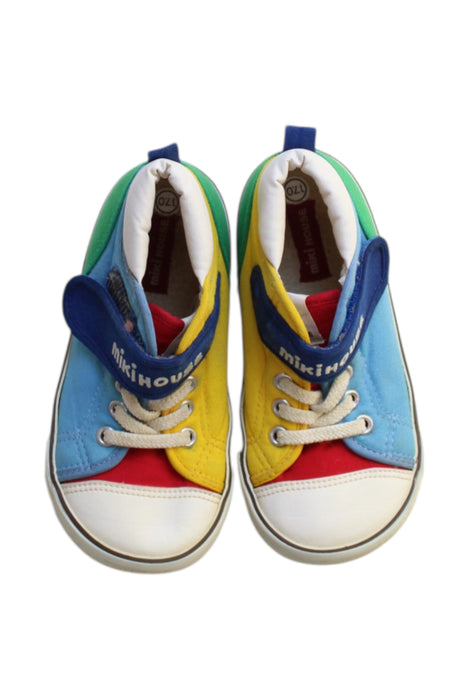 A Multicolour Sneakers from Double B Mikihouse in size 3-6M for boy. (Back View)