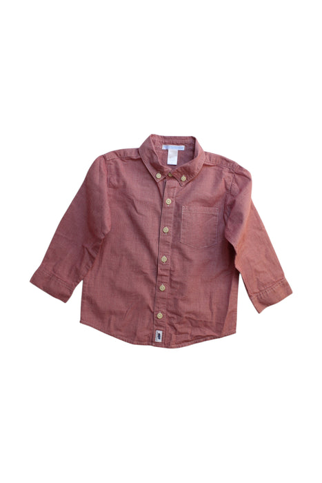A Orange Long Sleeve Shirts from Janie & Jack in size 3T for boy. (Front View)