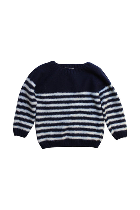 A Navy Knit Sweaters from Fina Ejerique in size 6T for boy. (Front View)