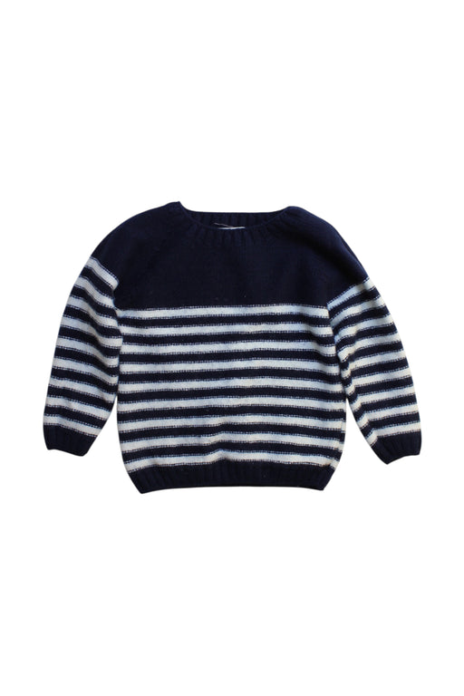 A Navy Knit Sweaters from Fina Ejerique in size 6T for boy. (Front View)